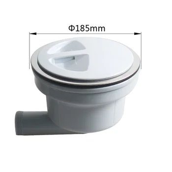 Talea 185 мм Бял комплект цедка за мивки от неръждаема стомана за кухненски мивки XP261C003