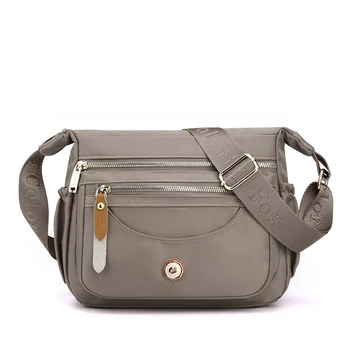 Износостойкая дамска чанта за през рамото от плат, дизайнерски найлонова чанта, дамска чанта-месинджър, модни многопластова дамска чанта Bolsa