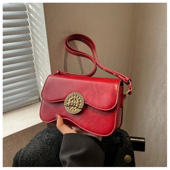 Висококачествена дамска чанта, модерна квадратна чанта, однотонная чанта през рамо, нова bag-чанта, универсални чанти за жени