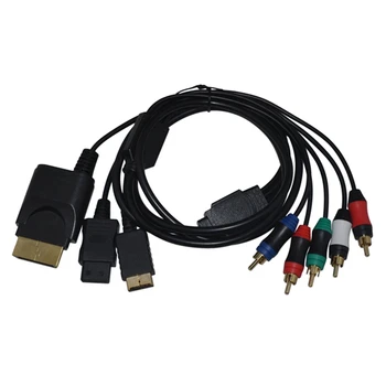 Компонентен кабел 1,8 м за Wii, PS3/Xbox360 HDTV, аудио-видео, AV кабел 5RCA