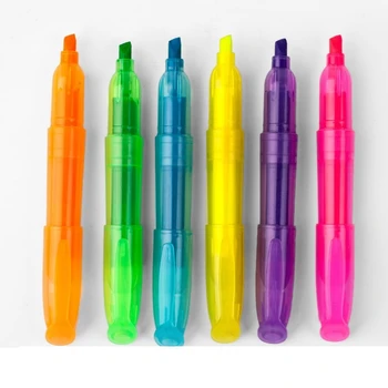 Нов Цветен карамел маркер-чувствах върха писалка, четка, флуоресцентно дръжка, маркери за рисуване на дръжки, Офис и ученически пособия