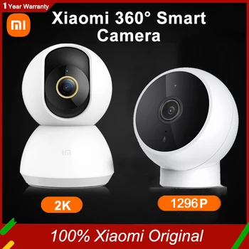 Xiaomi Mijia Smart Camera 2K 1296P HD 360 Ъгъл Mi Домашна Сигурност IP-Камери за помещения С Възможност за Завъртане и Наклон WiFi следи бебето Нощно Видео камера