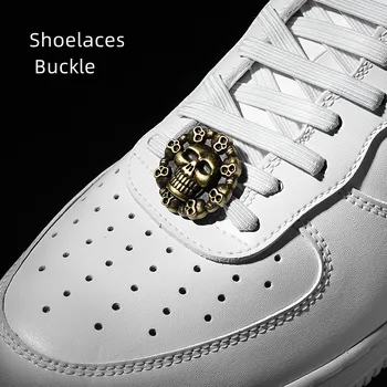 2 бр./двойка, високо качество на обувките под формата на черепа сребристо-меден цвят, катарами за обувки Martin, декорации с дантела катарама, аксесоари