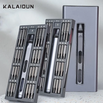 KALAIDUN 50/39/12 В 1 Комплект електрически отвертки, която се презарежда чрез USB, професионален набор от отвертки за ремонт на телефона, набор от електрически инструменти