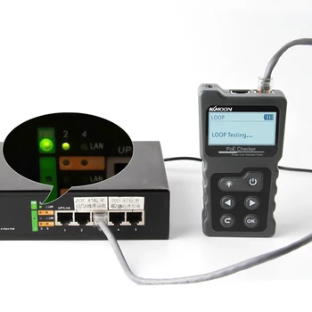 Многофункционален кабел Wie тракер, LCD тестер за мрежови кабели, проверка на PoE, вграден тестер за напрежение и ток PoE с кабелна тестер