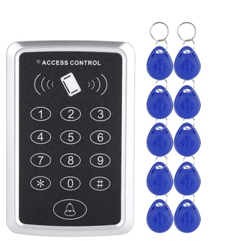 Клавиатура за контрол на достъп, RFID 125 khz Четец на електронни карти, Система за контрол на достъпа до врати, Система за отваряне на брави Клавиатура