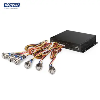 Оптичен коаксиален HDMI, RS232 WINHI MPC1005 с управлението на 1080P Digital Signage, рекламен дисплей