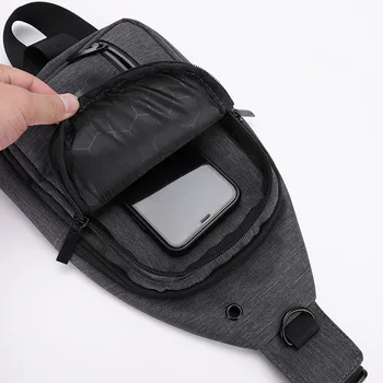 Чанта през рамо, мъжки модерна многофункционална чанта през рамото си, пътна чанта-прашка, чанта-месинджър, нагрудная чанта за мъже