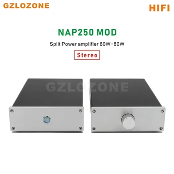 Разъемный Hi-Fi NAP250 MOD 2SC5200 Стерео усилвател на мощност 80 W + 80 W база на NAIM с регулатор на силата на звука