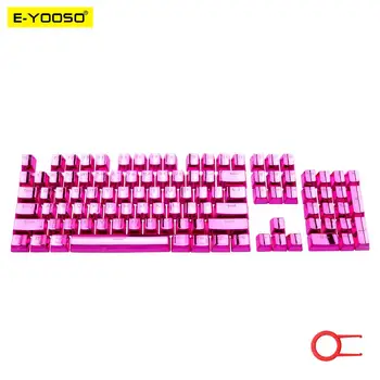 Механична клавиатура E-YOOSO 104 Key Double Shot Injection С покритие покритие и подсветка на клавиатура Cherry MX style, включително гребец клавиши