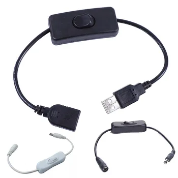 28 см USB-кабела с превключвател за включване/изключване и Удължаване на кабел за USB лампа USB вентилатор Линия хранене здрав адаптер