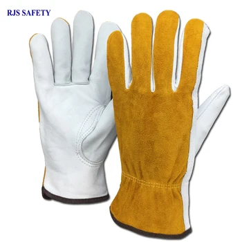 Работни Ръкавици от овча кожа, мъжки работни заваръчни ръкавици, Защитни ръкавици за водача, градински спортове, МОТО, износоустойчиви ръкавици 4029