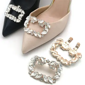 Нова мода 1бр дамски обувки клип Бижута за обувки на булката Дамски висулки на висок ток, Бижута Обувки Кристали и кристални орнаменти