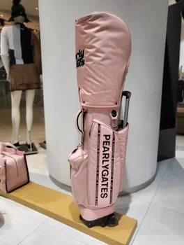 Чанти за голф дамски градска чанта на колела светло розова чанта за количка чанта за голф Caddie с калъф за шапки