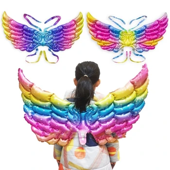 Пеперуда с въздушно топка-Крило феи, Рокля с крила на пеперуда, Празничен костюм за парти в чест на рождения ден, Костюм за Хелоуин, Крило на ангел, на Крилете на ангела