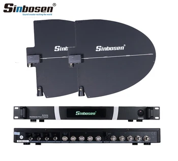 Sinbosen професионален усилвател-опаковка антени, 4 канала, антена газа, микрофон, усилвател 500-950 Mhz, микрофон