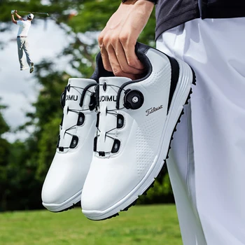 Водоустойчив мъжки обувки за голф, професионална лека обувки за голф, спортни обувки, за разходки на открито, нови мъжки маратонки за голф