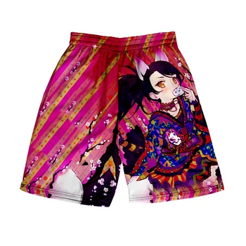 Idol Time Pripara, летни панталони за отдих с 3D принтом дамски/мъжки къси панталони с еластичен ластик на талията, японска градинска дрехи, плажни шорти Kawaii