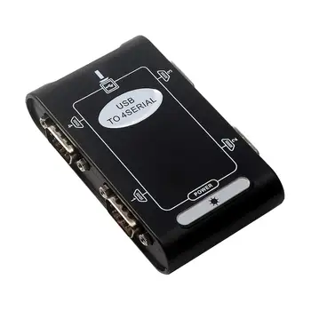 4-портов адаптер RS232 към USB 2.0, serial конвертор USB DB9 COM, контрольор карта