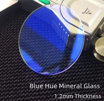 27-27,5 мм, син цвят, минерално часово стъкло с един купол с дебелина 1,2 мм, с капачка увеличительная леща от кристал за ремонт часа