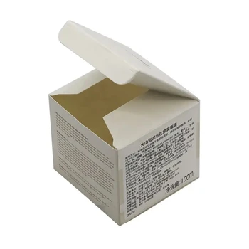 Луксозна уникална ЕКО квадратна висококачествен плосък пакет с печат в малки хартия опаковка на крем за грижа за кожата