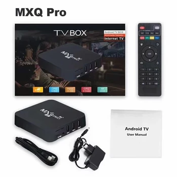 MXQ PRO 4K 5G мултимедиен плейър TV BOX 2,4 G 5G WiFi Mxq Pro 4K Телеприставка 1080P Глобална