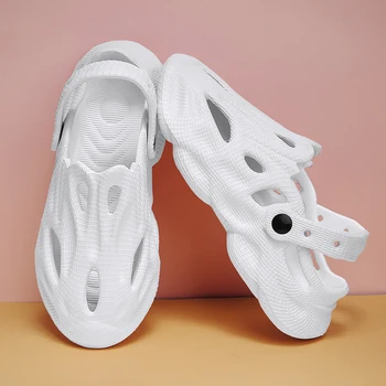 2023 Чехли Дамски градински обувки на платформа Чисто Бели класически сабо за грижа за болни Работни медицински сандали