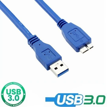 400шт 100 см Micro-B USB 3.0 Кабел 5 Gbit/с Външен Твърд Диск HDD Кабел за Toshiba WD, Seagate HDD Data Тел 0,6 M на 1 M 1,5 M 3 M