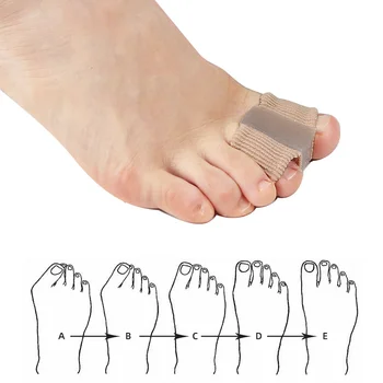 Силикон за Разпръскване на пръстите на краката, Разделител за пръсти, Коректор вальгусной деформация, Преси за Корекция на палеца, Ортопед грижа за краката