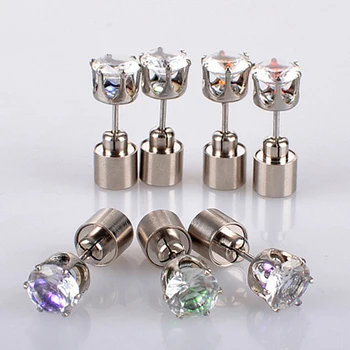 1 Чифт загорающихся led ушни халки с циркониевыми пръстени-огнища, аксесоари за парти, женски коледна украса, светещ пръчка