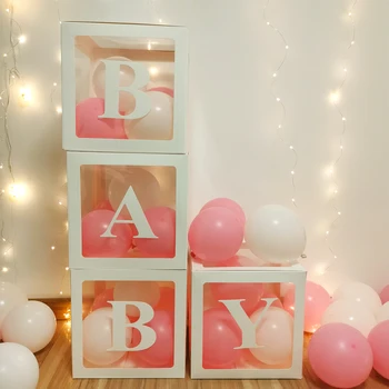 Кутия за детската душа балон, Балони, Украса за първия рожден ден, детски балони, детски душ, Сватба, за момчета и момичета