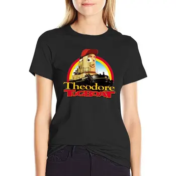 Тениска Theodore Tugboat, дамски корея модерен луксозен дизайнерски дрехи, дамски