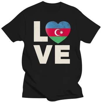 Мъжка тениска с Флага на Азербайджан, Тениска Love Азербайджан P, Дамска тениска