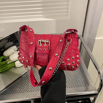 Модерна чанта за подмишниците в ретро стил, дамска чанта, Лятна новост, популярна проста чанта през рамо, ежедневни универсална чанта