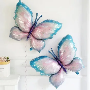Големи балони с пеперуди от фолио, цветни балони с пеперуди, рожден Ден за възрастни, Сватбена украса, Топки за душата, за деца, за