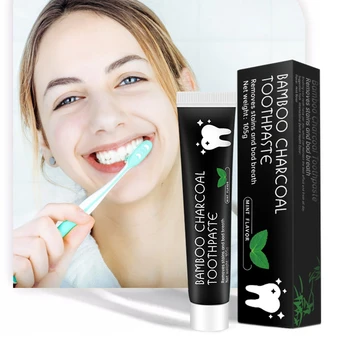 105 грама Бамбук Въглен Черна Паста за зъби Дълбоко почистване С Вкус на мента Избелване на Зъбите Грижи За Петна От лош Дъх, грижи за Здравето И Красотата Макиагем