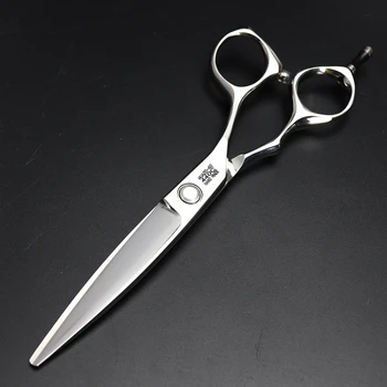 Ножици за подстригване Sharonds 6-инчов плосък ножици от японска стомана 440C Професионални ножици за подстригване