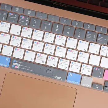Силиконов калъф за клавиатура MAC OS Shortcut за MacBook Air 13 с чип Apple M1 (номер на модела: A2337, новост 2020 г.), Подредба в САЩ