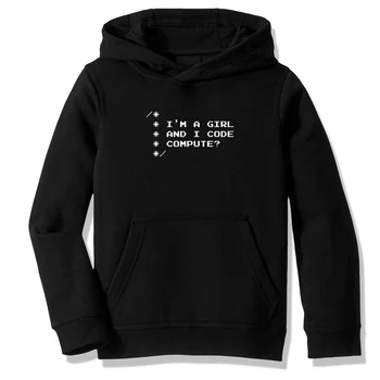 Руното hoody, блузи, Програмист, програмист, уеб разработчик, Шега, енкодер, ежедневни облекла за момичета