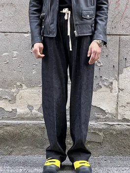 E0404 Модерен мъжки панталони 2023 за подиум, луксозен известна марка, европейски дизайн, мъжки дрехи, за партита