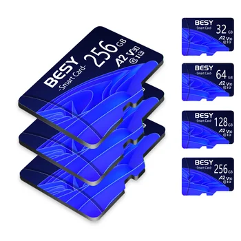 Преносима карта с памет BESY 128 Gb Mini SD карта Class10 64 GB 32 GB Micro SD-карта с флаш памет 16 GB за таблет, смартфон, КОМПЮТЪР