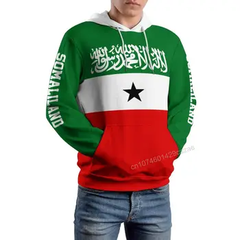 Флаг на страната Сомалиленд, 3D Hoody, полиестер, готина мъжки Дамски hoody в стил харадзюку, всекидневни пуловер, качулки