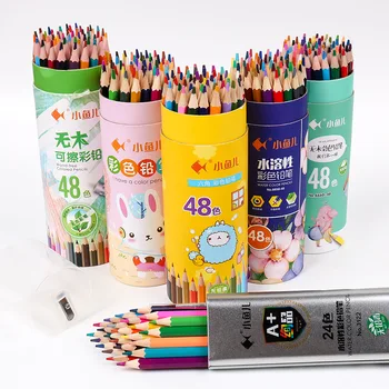 Цветен грифель 12 Цвята, 24 Цветове, 36 цвята, набор от креативни цветни моливи, Цветна писалка за обработка на графити в насипно състояние