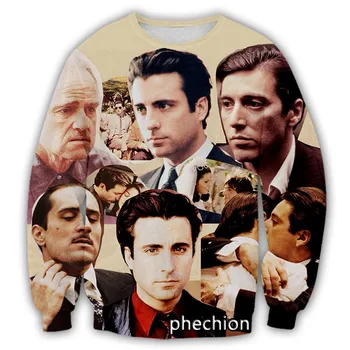 Phechion/модни мъжки/дамски блузи с дълъг ръкав и 3D принтом Ал Пачино, ежедневни спортни градинска дрехи, най-S101