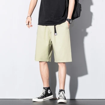 Мъжки летни улични шорти ГУЩЕР PaPa, модни шорти-карго за бягане с дължина до коленете, с къси джобове, нови мъжки улични панталони