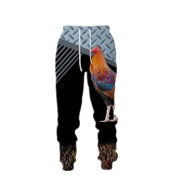 Модерни есенни панталони за джогинг, камуфлаж за лов на пилета, мъжки спортни панталони с 3D принтом, унисекс, Harajuku, всекидневни спортни панталони