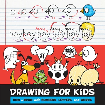 Рисуване за деца, Като изготвя цифри, букви и думи на Играта Работни тетрадки Правенето на Домашна за деца