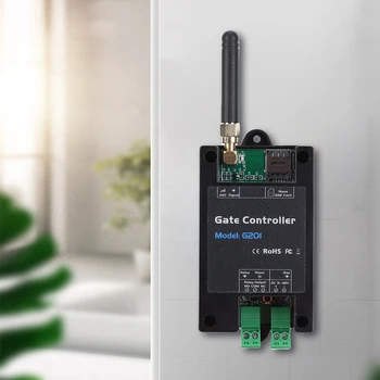 Безжично дистанционно за контрол на достъпа до врати G201 GSM дистанционно управление за отваряне на портата, Антена интерфейс за гаражни врати, Аксесоари за щори