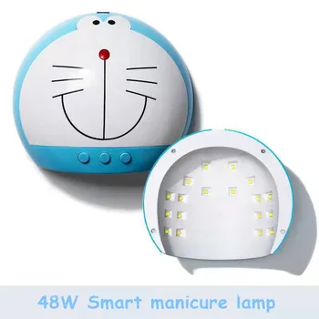 48 W/36 W USB зарядно устройство ще захранване на линия Cartoony котка Маникюрная лампа Timing LED Сушилня за нокти UV Лепило за нокти Лампа за печене