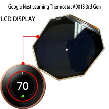 Нов Оригинален 3-инчов LCD дисплей 480x480 с вътрешния дисплей за Google Nest Обучение Thermostat A0013 3-то поколение